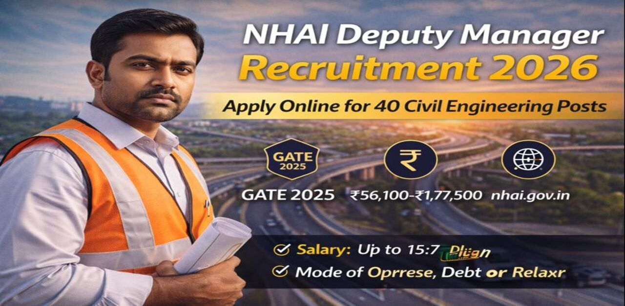 NHAI Deputy Manager Recruitment 2026