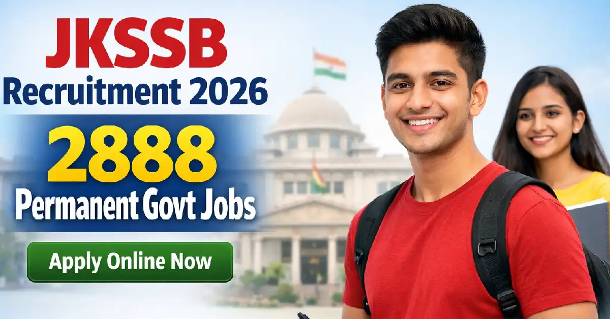 JKSSB RECRUITMENT 2026