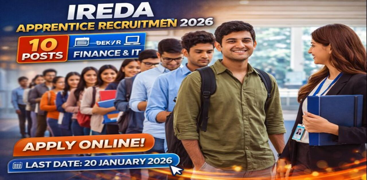 IREDA Apprentice Recruitment 2026