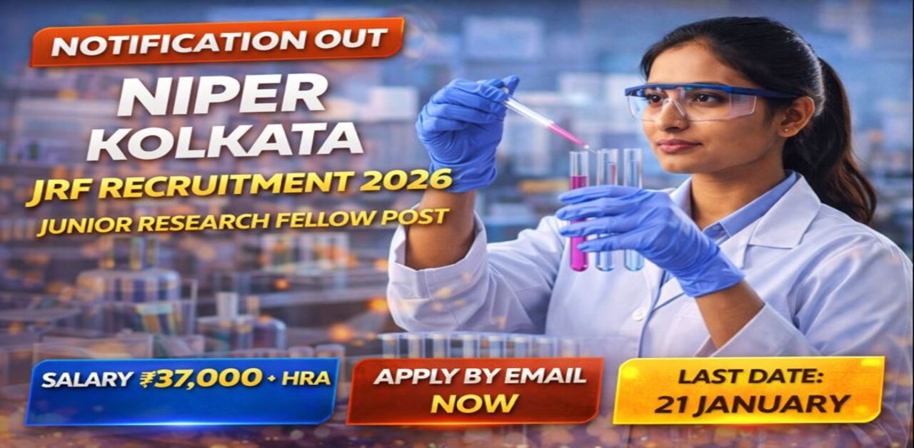 NIPER Kolkata JRF Recruitment 2026