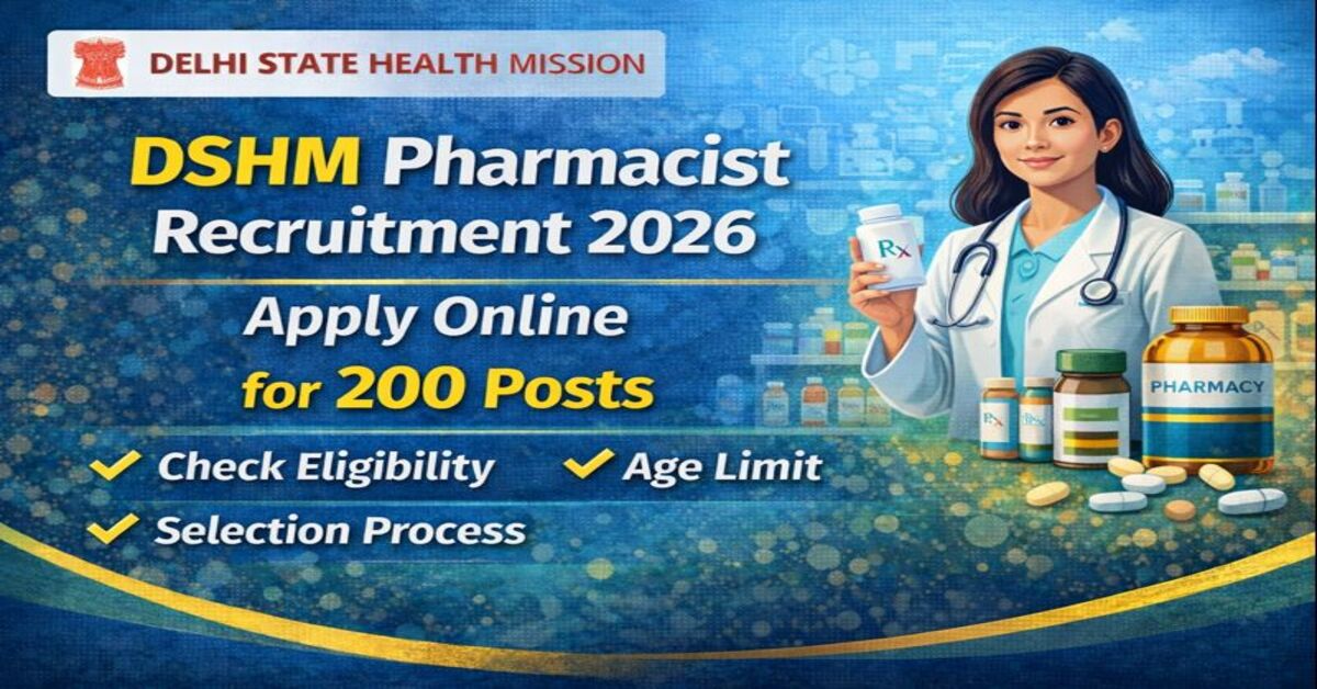 DSHM Pharmacist Recruitment 2026