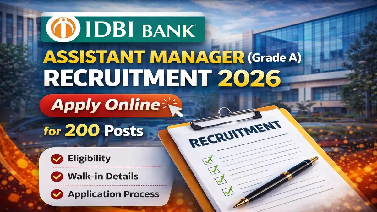 IDBI Bank Assistant Manager Recruitment 2026